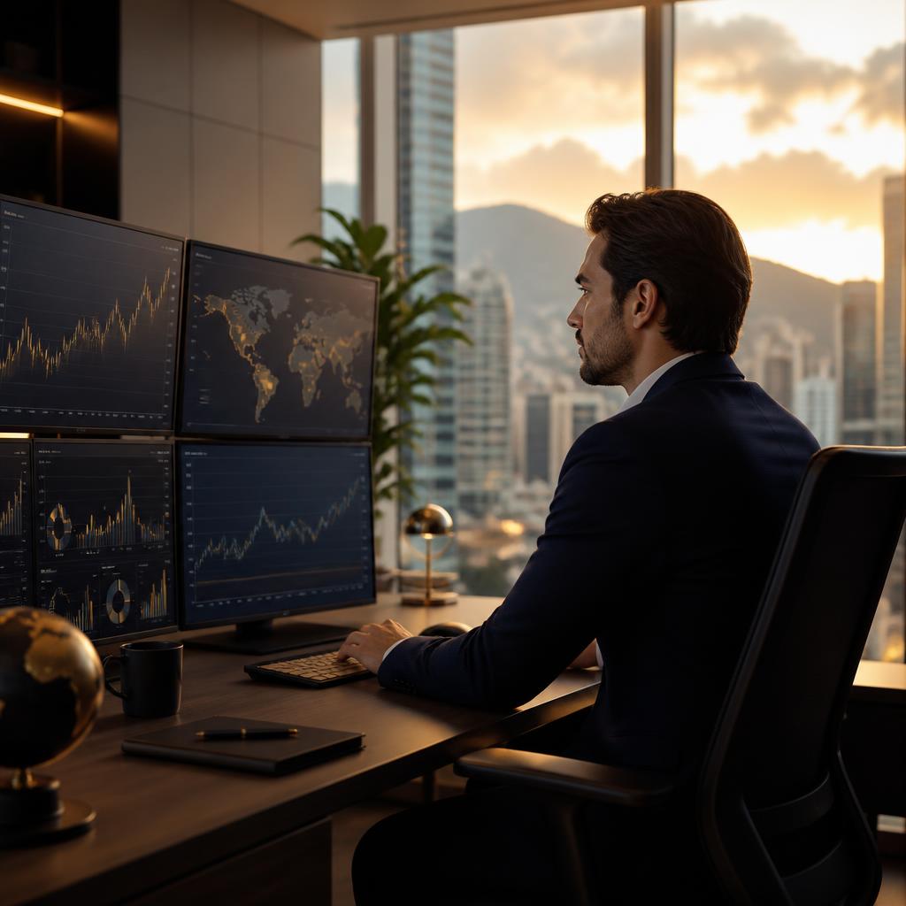 Análisis de mercados financieros en estudio institucional